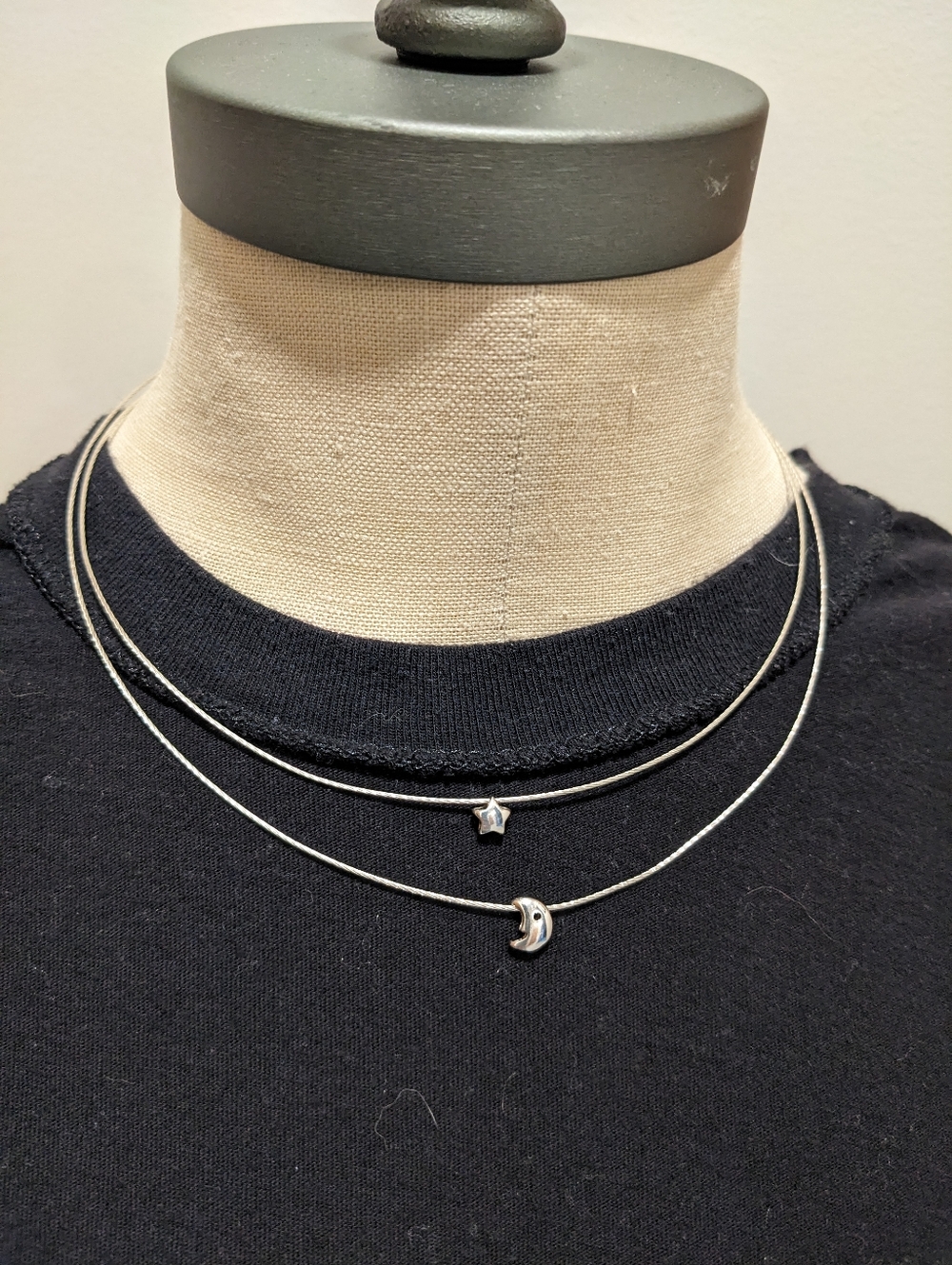 sterling moon & star necklace
